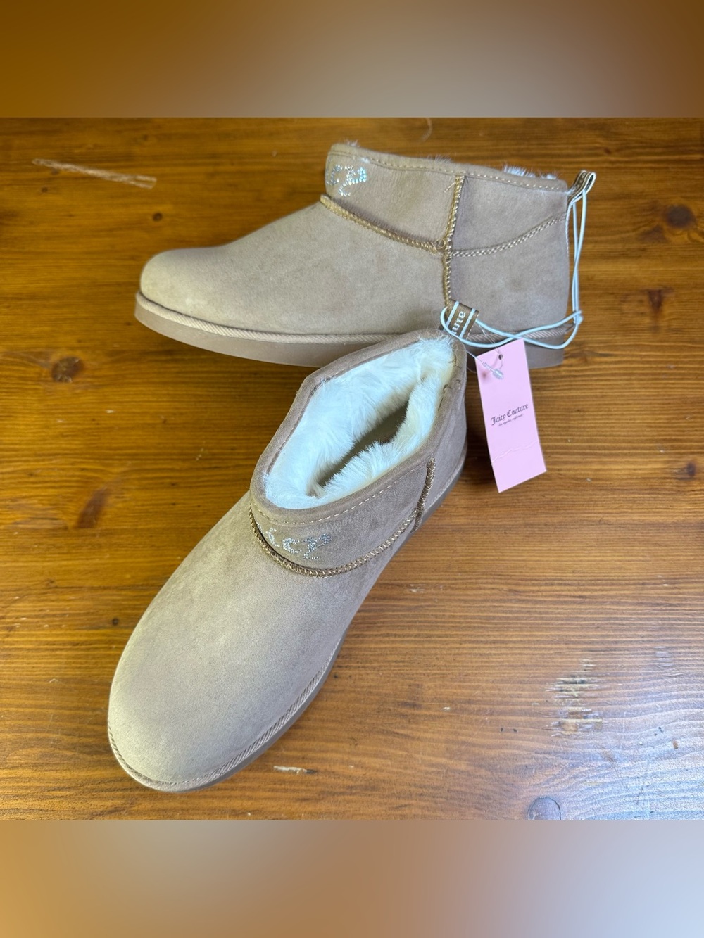 Juicy Couture New Kerri Ankle Bootie Tan Women’s Size 8